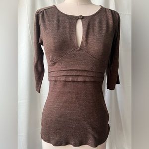 ZARA Heather Brown Top - Size M